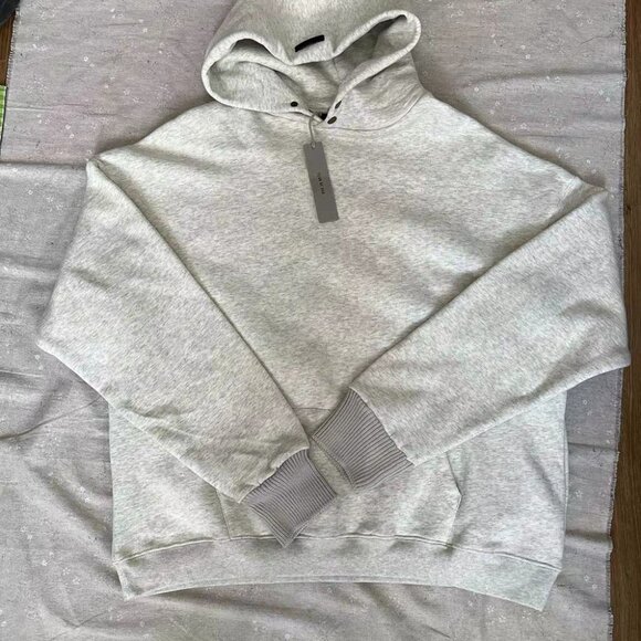 Fear Of God Light Grey Repeat Pullover Hoodie - Picture 1 of 5